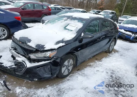 2020 Hyundai Ioniq Hybrid Blue from USA, damaged, VIN KMHC65LC5LU186447
